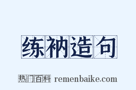 练衲造句是什么意思的图片